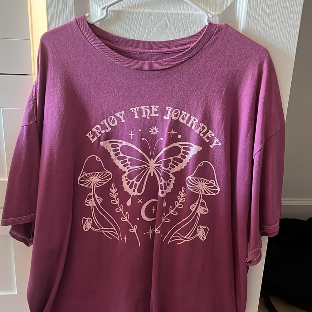 Purple oversized tee form Pacsun. One size.